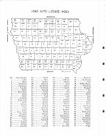 Iowa Auto License Index, Hancock County 1967